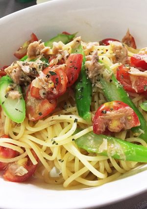 トマトとツナの冷製パスタ-レシピのメイン写真