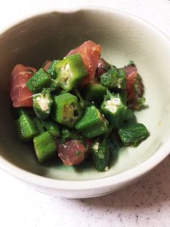 オクラとマグロの和え物-レシピのメイン写真