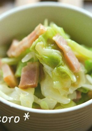 m簡単！キャベツとベーコンのバター醤油-レシピのメイン写真