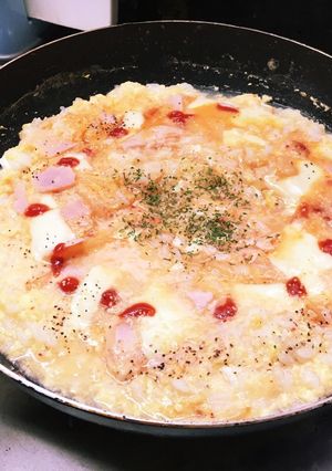 【簡単調理】洋風キムチの二層リゾット-レシピのメイン写真