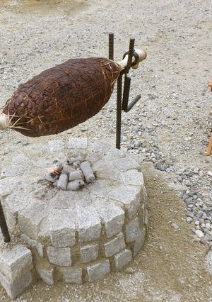 マンガ肉 モンハ○ こんがり肉 肉焼き-レシピのメイン写真