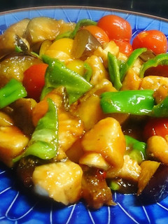シーバスと夏野菜のピリ辛炒め-レシピのメイン写真