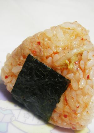 韓国風✿キムチ＆ごま油✿ｄｅおにぎり-レシピのメイン写真
