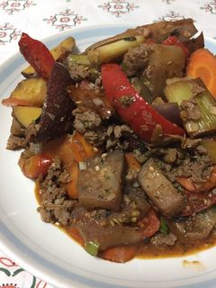 野菜とひき肉の甘辛野菜炒め-レシピのメイン写真