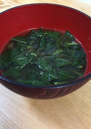 モロヘイヤととろろ昆布のお吸い物-レシピのメイン写真