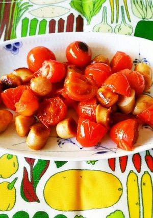ミニトマトとウインナーの炒め物-レシピのメイン写真