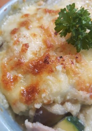 茄子ペーストのヘルシー野菜グラタン-レシピのメイン写真