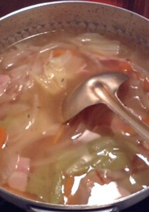 キャベツの重ね煮スープ-レシピのメイン写真