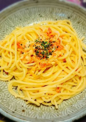 生桜えびのトマトクリームパスタ-レシピのメイン写真