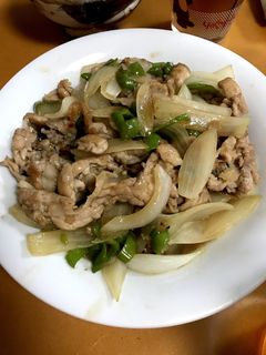 超簡単!豚肉とピーマン玉ねぎてりやき炒め-レシピのメイン写真