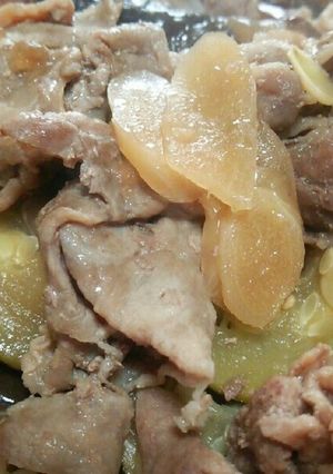 豚コマ茄子ポン-レシピのメイン写真