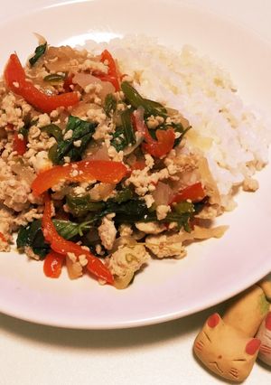 タイ風とりご飯★ガパオライス♬-レシピのメイン写真