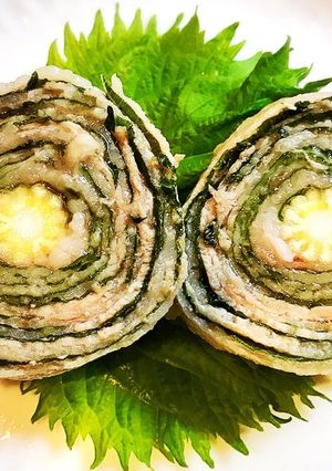 お弁当も☆大葉と豚ばらのさっぱり花ロール-レシピのメイン写真