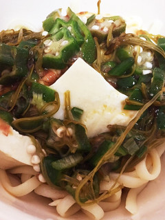 蒟蒻麺のネバネバダイエットうどん-レシピのメイン写真
