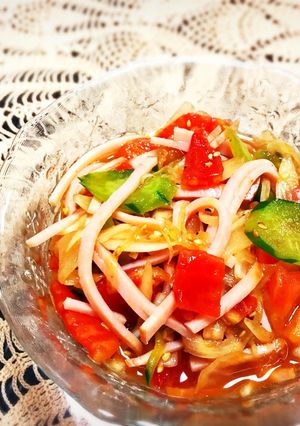 ♪°.*夏野菜のポン酢和え*.°♪-レシピのメイン写真