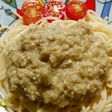茄子と大豆のクリーミー冷製パスタ