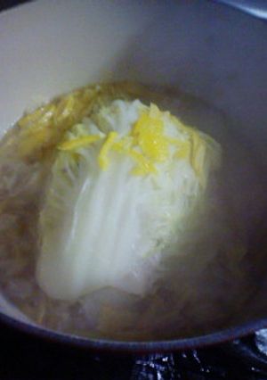柚子香る♪白菜と豚肉の重ね煮-レシピのメイン写真