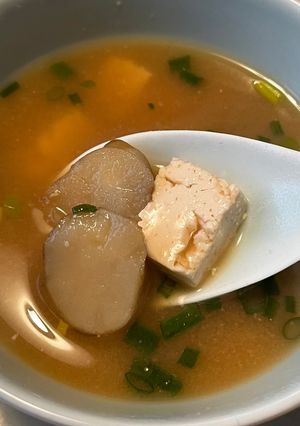 菊芋と木綿豆腐の味噌汁-レシピのメイン写真