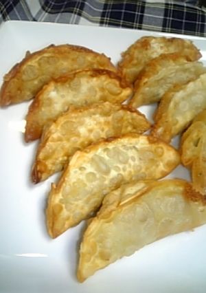 ☆納豆そぼろdeチーズin揚げ餃子☆-レシピのメイン写真