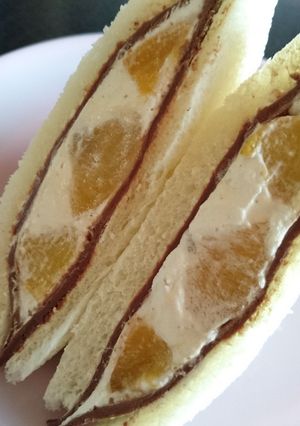 生クリスラチョコフルーツサンド/フルーツロールサンド-レシピのメイン写真