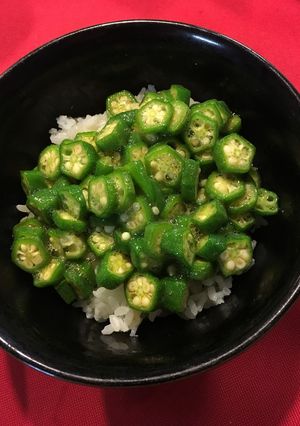 オクラかけご飯-レシピのメイン写真