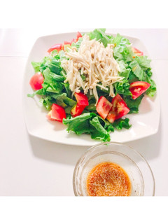 簡単、美味しい、中華風えのきサラダ♬-レシピのメイン写真