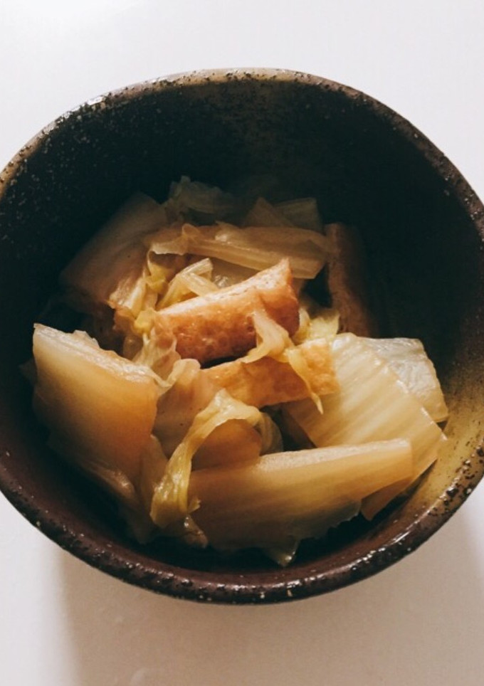安心する味、白菜と油揚げの煮浸し♬-レシピのメイン写真