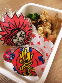 キャラ弁 ベイブレイド弁当 簡単書くだけ-レシピのメイン写真