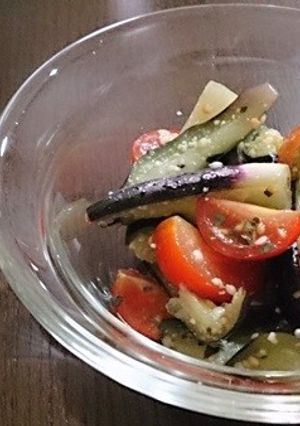イタリアン風味な茄子の塩もみ♪-レシピのメイン写真