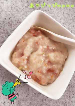 モグモグ期☆ツナとトマトのミルクリゾット-レシピのメイン写真