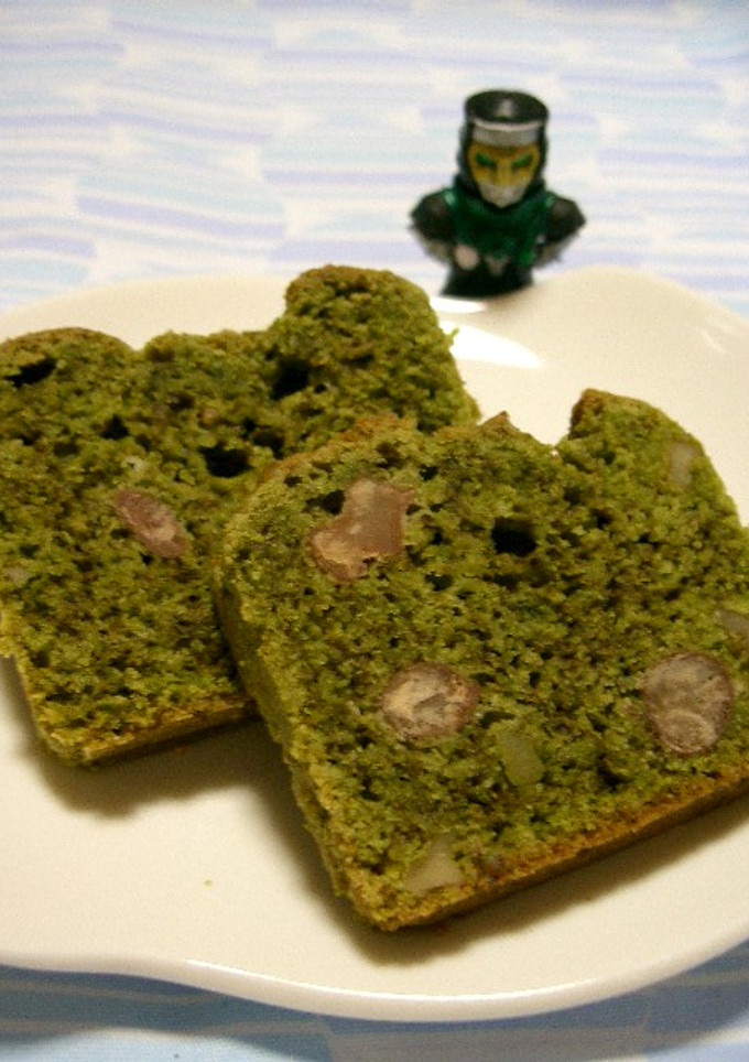 デネブの気持ち（お豆と胡桃の抹茶ケーキ）-レシピのメイン写真
