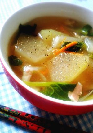 冬瓜のスープ【柏市学校給食】-レシピのメイン写真