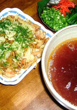 余った焼きそばで簡単つけ麺-レシピのメイン写真