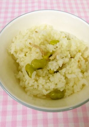 【学校給食】青大豆入りごはん-レシピのメイン写真