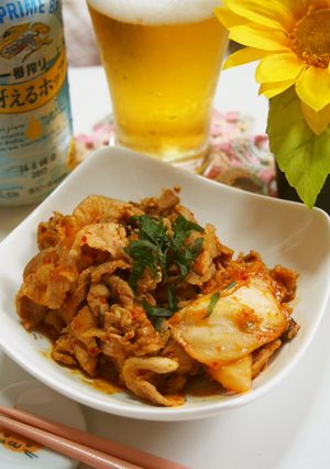焼肉のタレで豚キムチ-レシピのメイン写真