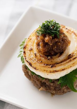 新たまねぎステーキ＆ハンバーグ-レシピのメイン写真