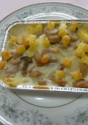 【学校給食】きのこグラタン-レシピのメイン写真