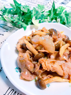 しめじと玉ねぎ入り♡豚肉のカレーマヨ炒め-レシピのメイン写真
