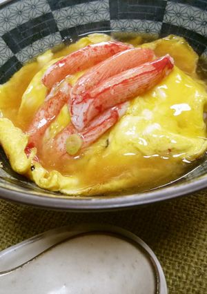 カニカマで作る天津飯(^^♪-レシピのメイン写真