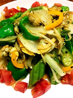 あさりといろいろ野菜のシャンタン炒め♪-レシピのメイン写真