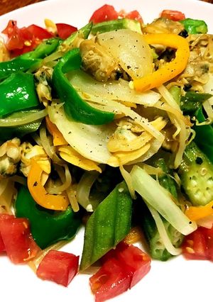 あさりといろいろ野菜のシャンタン炒め♪-レシピのメイン写真