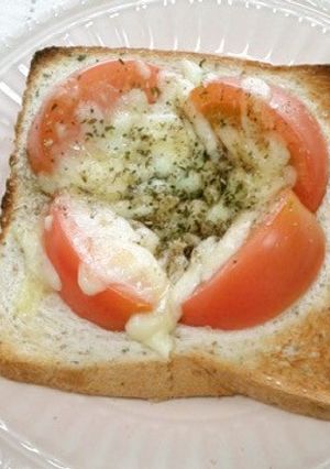 ライ麦パンでカフェ風☆トマトトースト☆-レシピのメイン写真