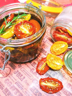 ミニトマト大量消費に! セミドライトマト-レシピのメイン写真