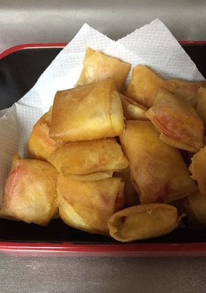 チーズとトマトのカリカリ春巻き-レシピのメイン写真
