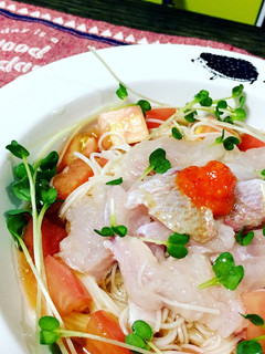 連子鯛とトマトのさっぱりそうめん-レシピのメイン写真