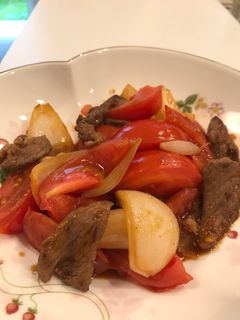 トマトと牛肉の炒め物-レシピのメイン写真