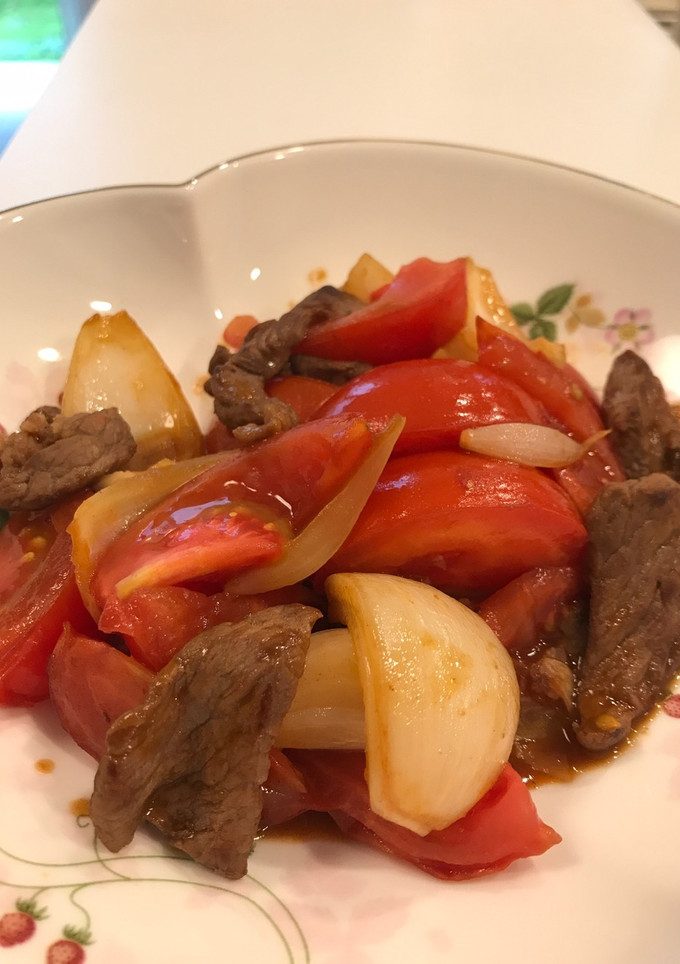 トマトと牛肉の炒め物-レシピのメイン写真