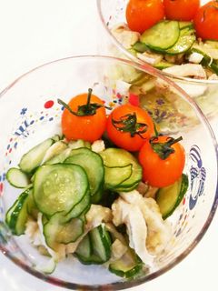 鶏かわとキュウリのさっぱりポン酢和え-レシピのメイン写真