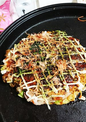 山芋入りフワフワ広島風お好み焼き-レシピのメイン写真