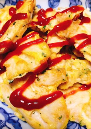 簡単！おいしい！鶏胸肉の大葉チーズピカタ-レシピのメイン写真